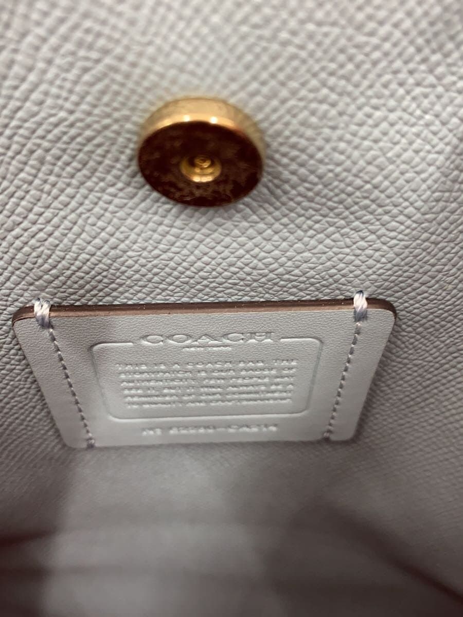 COACH Mory Bucket Bag 2-way Handbag Shoulder Bag Leather Beige CA214 6