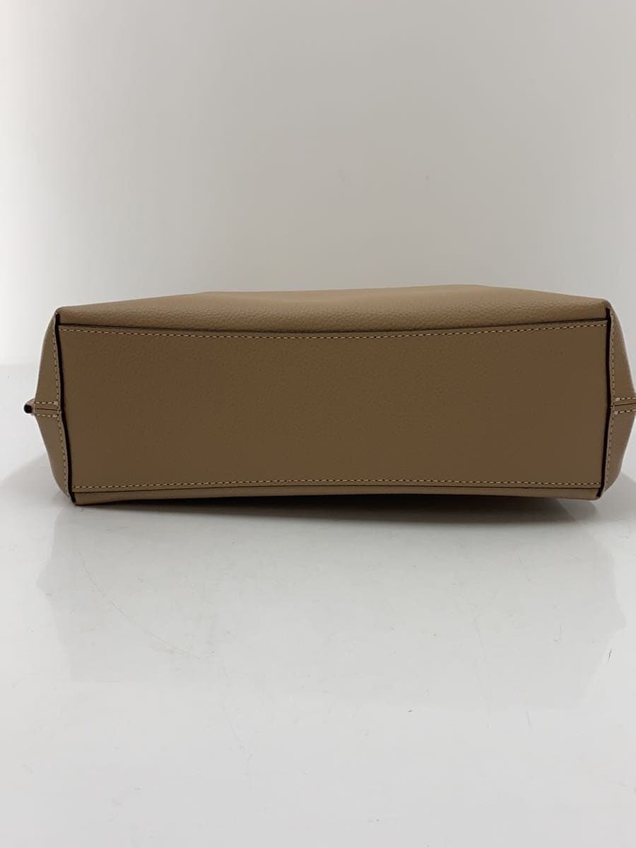 COACH Mory Bucket Bag 2-way Handbag Shoulder Bag Leather Beige CA214 9