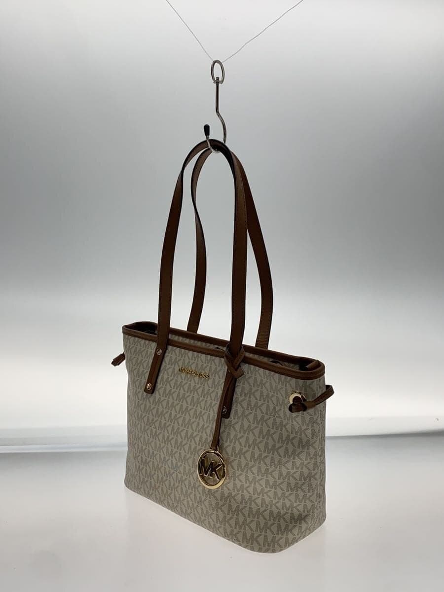 MICHAEL KORSJET SET TRAVEL TOTE BAG Tote Bag PVC WHT All Over Pattern 35T9GTVT1V 2