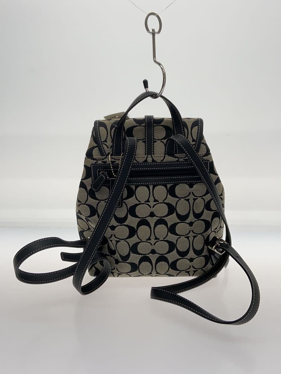 COACH Signature Backpack BLK All Over Pattern 6613 3