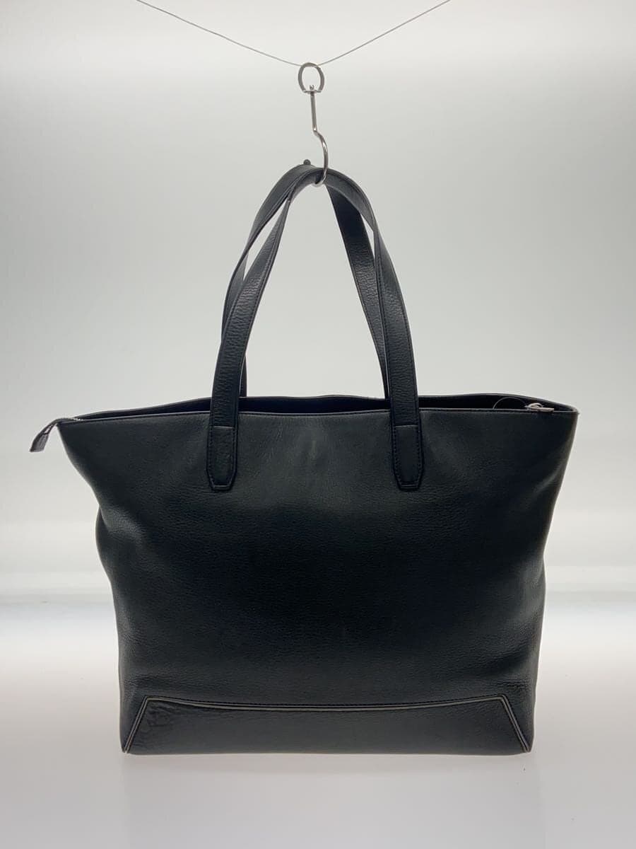 Paul Smith Tote Bag Leather BLK Solid 3