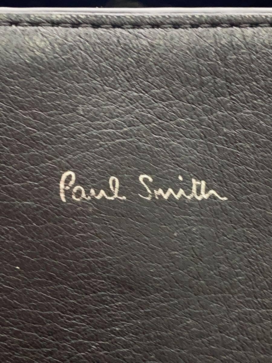 Paul Smith Tote Bag Leather BLK Solid 5