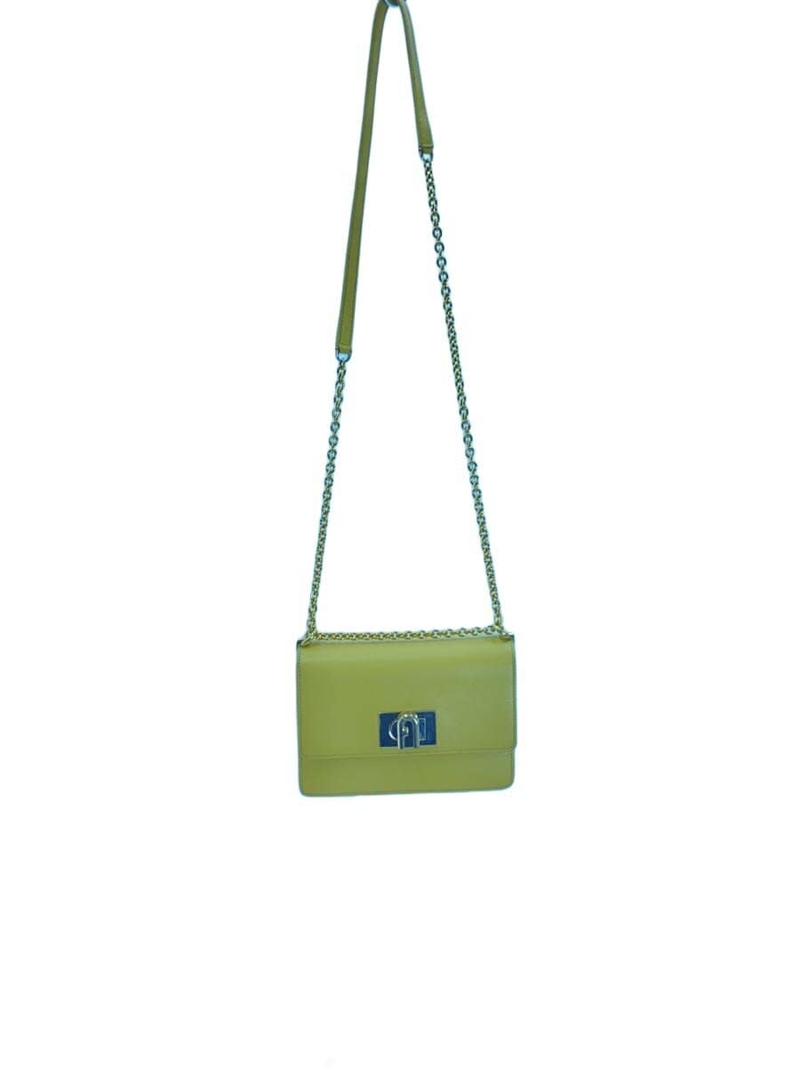 FURLA1927 Mini Crossbody Corner Wear Hardware Wear Shoulder Bag Leather YLW