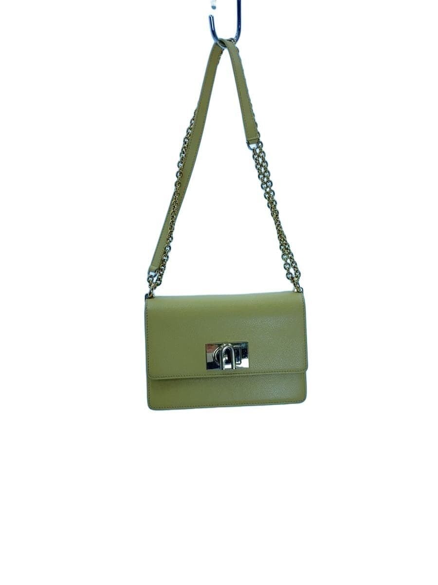 FURLA1927 Mini Crossbody Corner Wear Hardware Wear Shoulder Bag Leather YLW 3