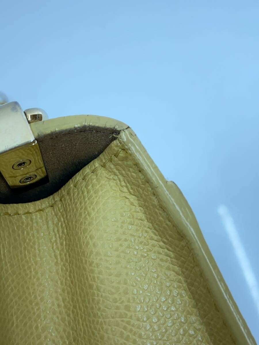 FURLA1927 Mini Crossbody Corner Wear Hardware Wear Shoulder Bag Leather YLW 8