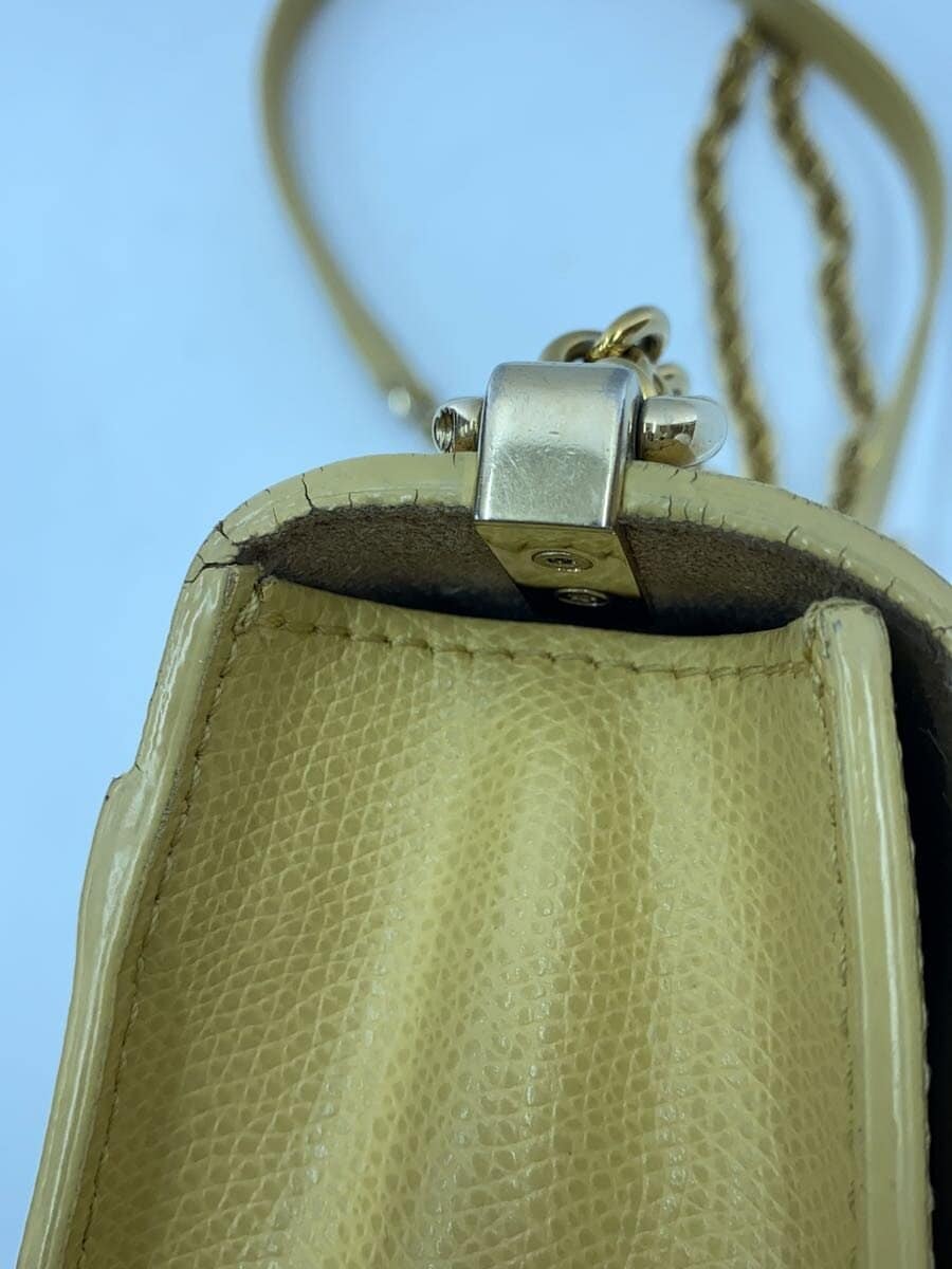 FURLA1927 Mini Crossbody Corner Wear Hardware Wear Shoulder Bag Leather YLW 9