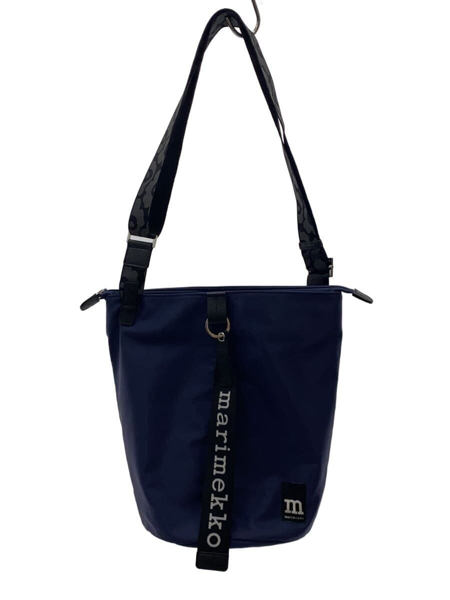 Marimekko shoulder bag nylon navy solid 093568 523858
