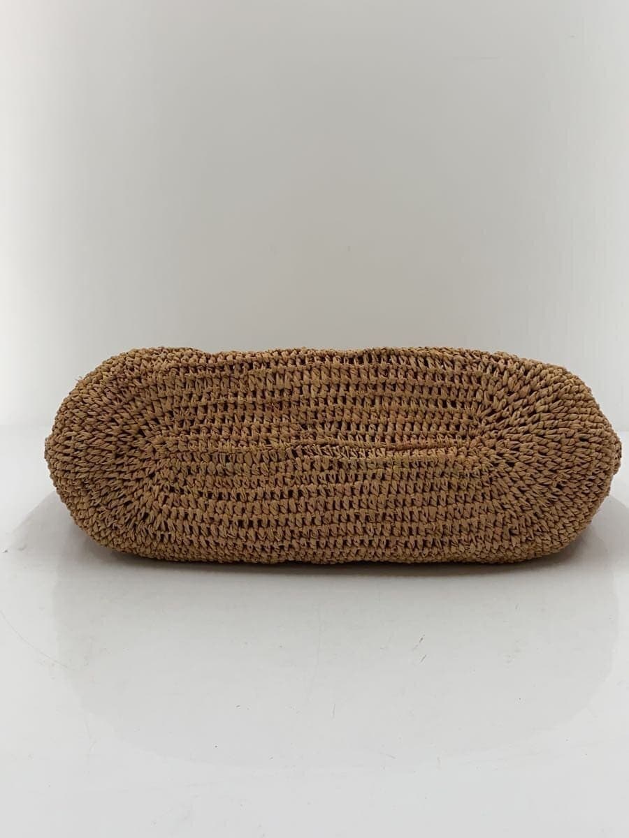 IBIZA Raffia Basket Bag -- BEG Plain 5