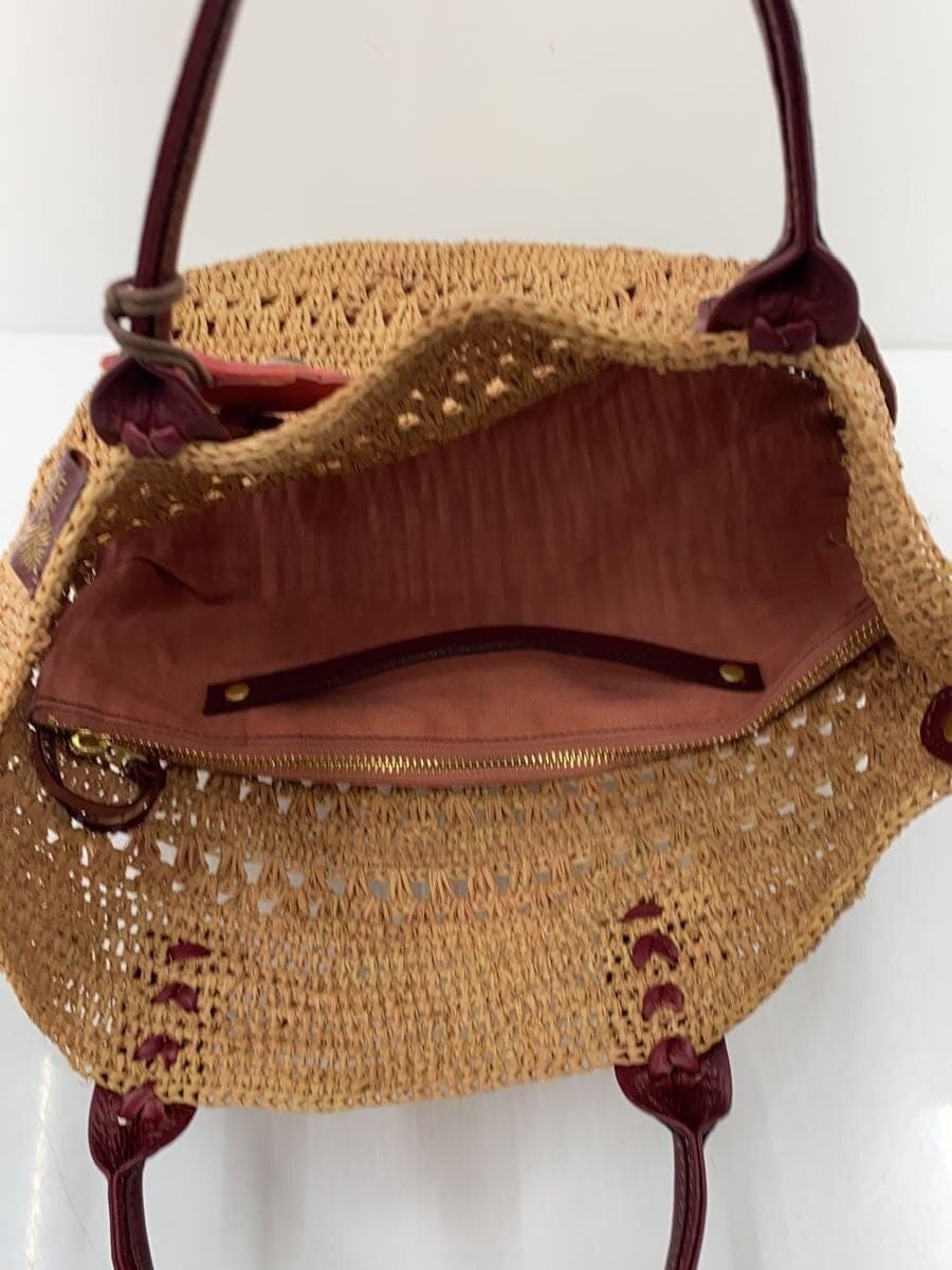 IBIZA Raffia Basket Bag -- BEG Plain 8