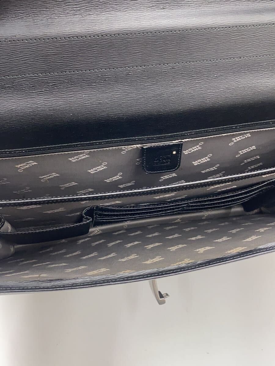 MONTBLANC Briefcase Leather BLK 6