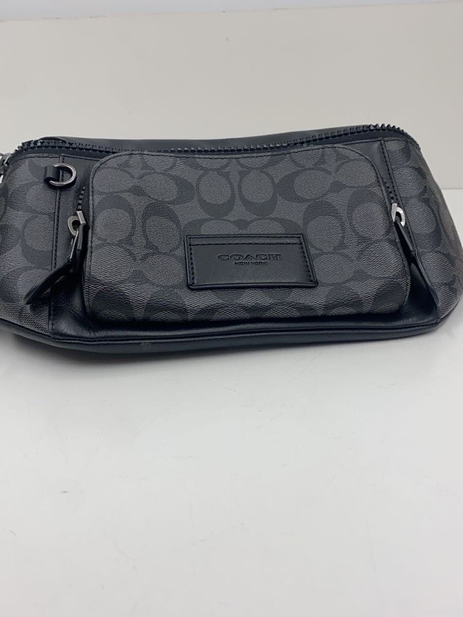 COACH Shoulder Bag Leather BLK All Over Pattern c3765 4