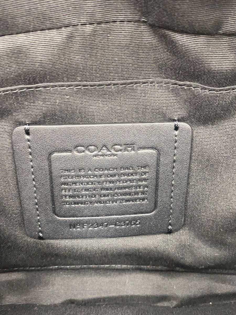 COACH Shoulder Bag Leather BLK All Over Pattern c3765 5