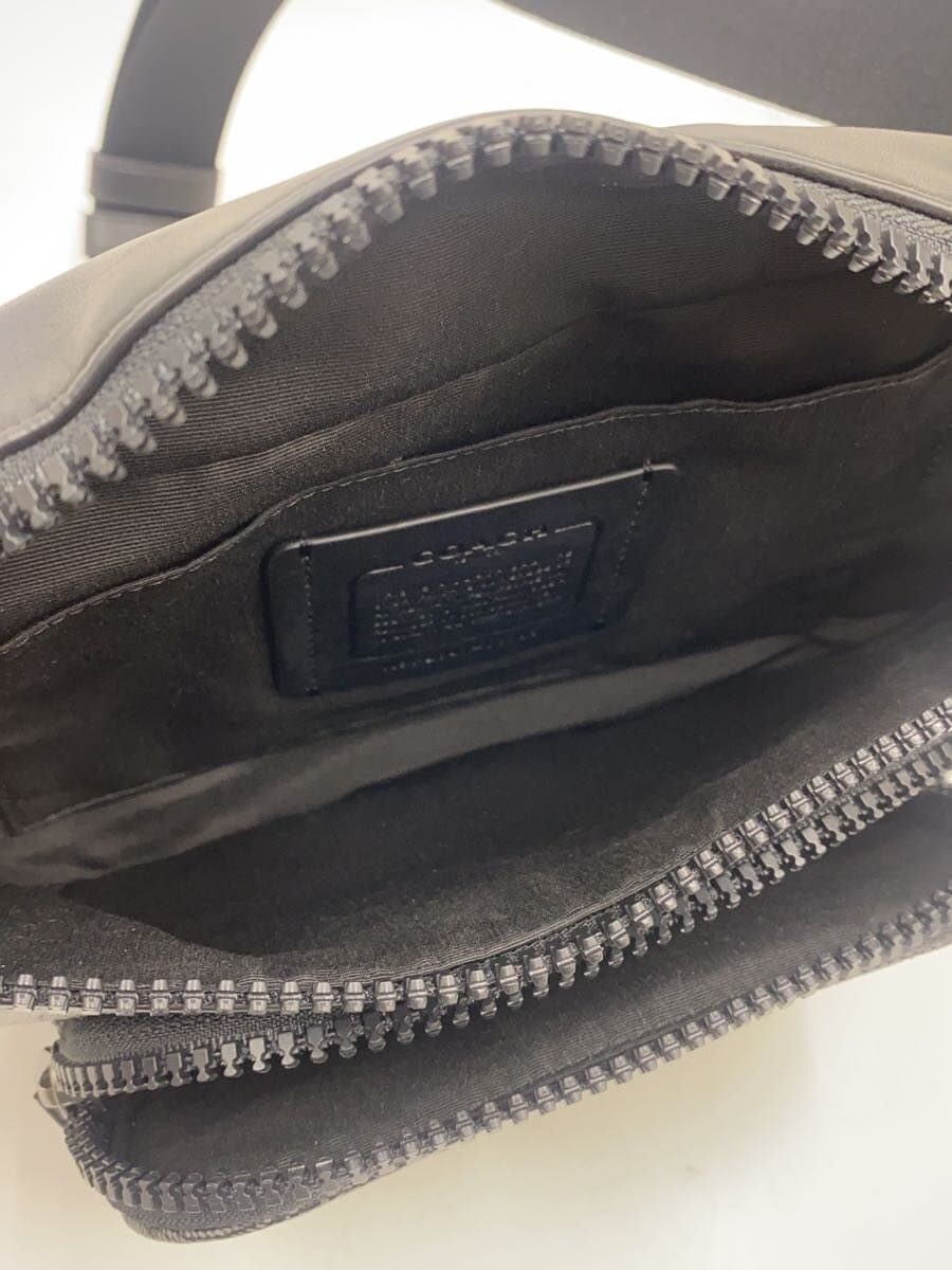 COACH Shoulder Bag Leather BLK All Over Pattern c3765 6