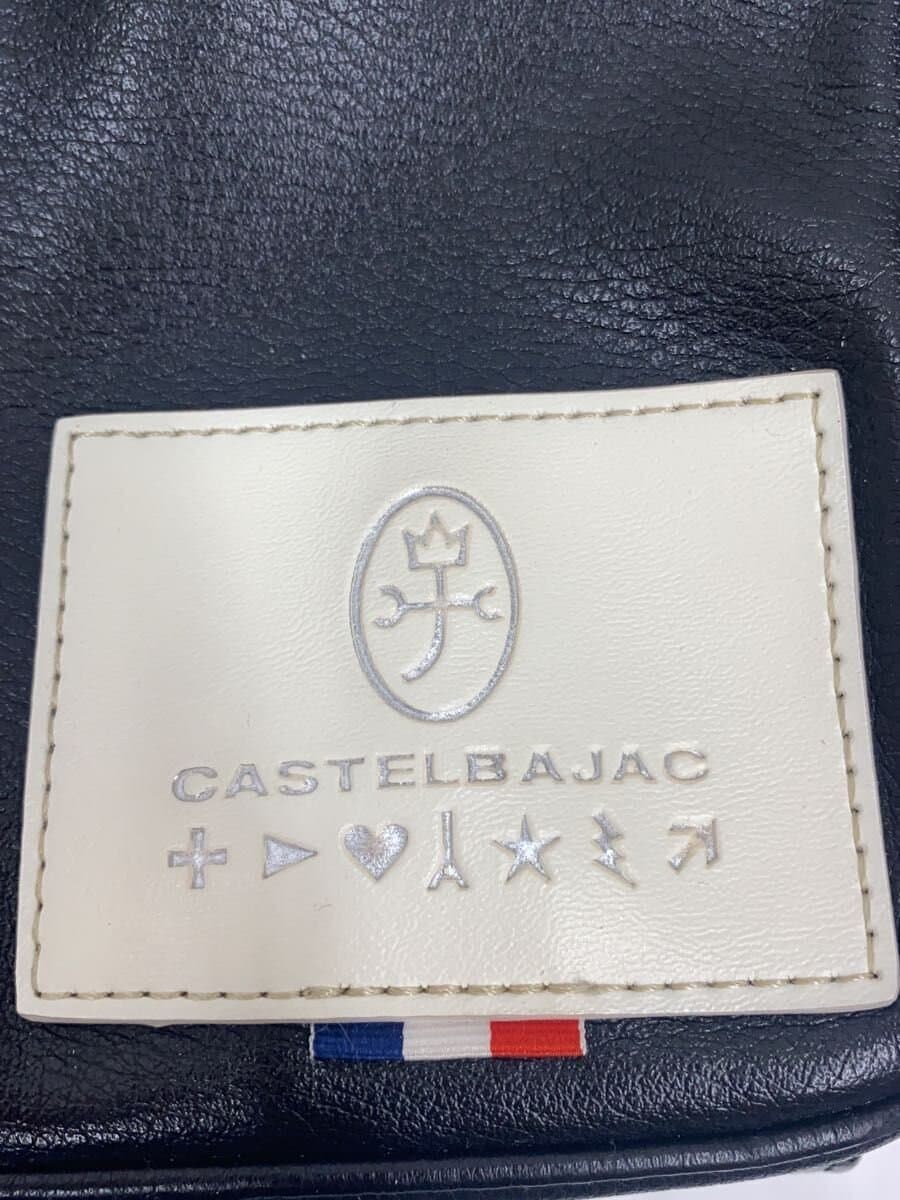 CASTELBAJAC Shoulder Bag Leather BLK Solid 040101 5