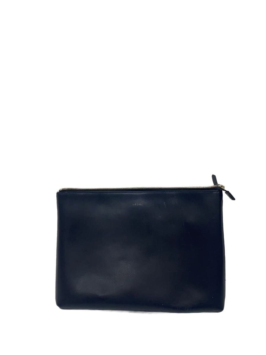 Paul Smith clutch bag leather navy plain