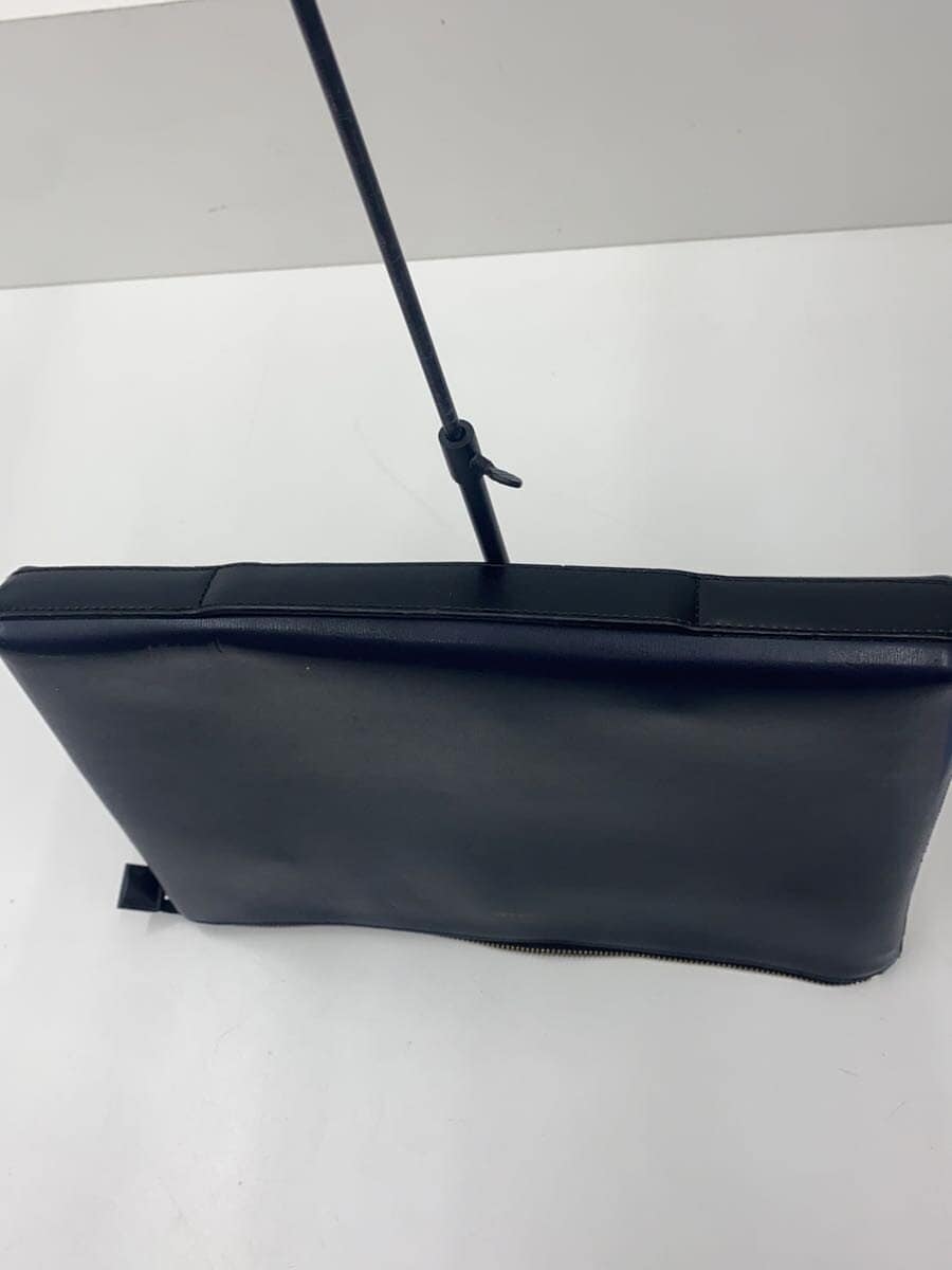 Paul Smith clutch bag leather navy plain 4