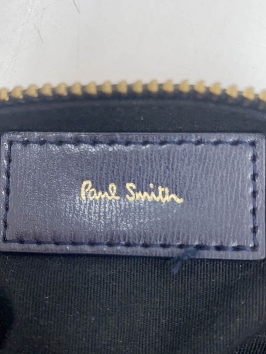 Paul Smith clutch bag leather navy plain 5