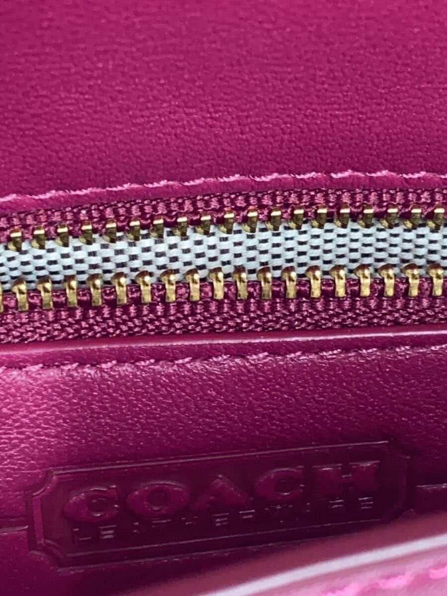 COACH Shoulder Bag Leather PNK M1980-2905 5