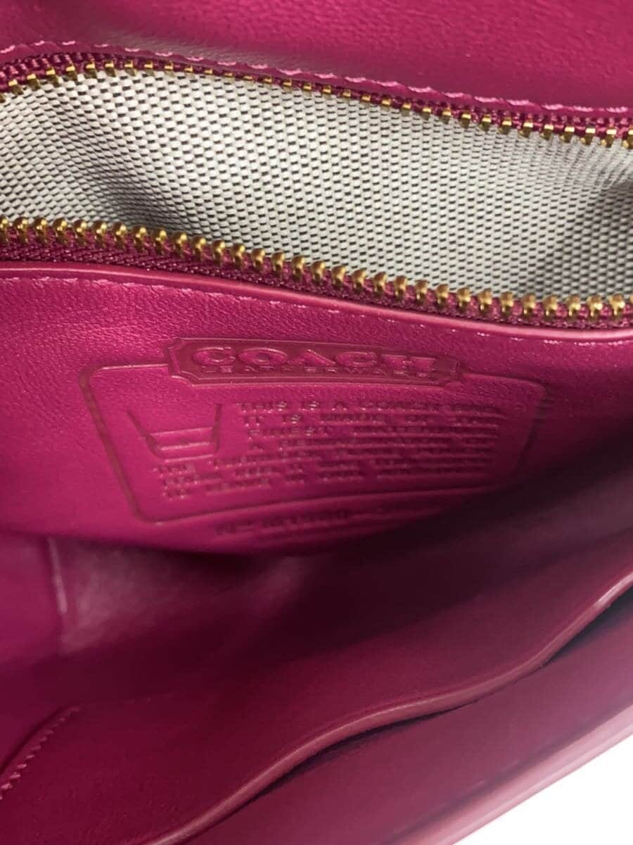 COACH Shoulder Bag Leather PNK M1980-2905 6