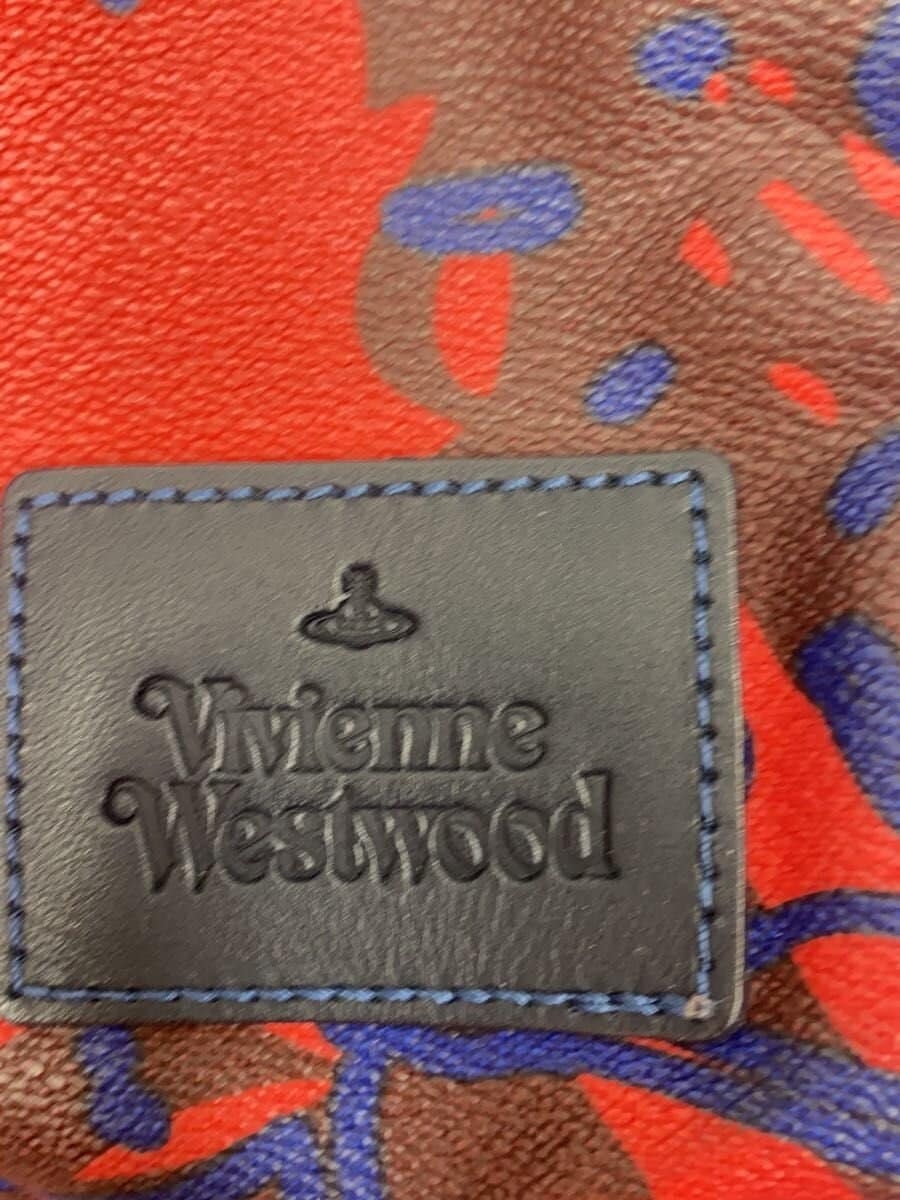 Vivienne Westwood shoulder bag -- RED all-over pattern 5