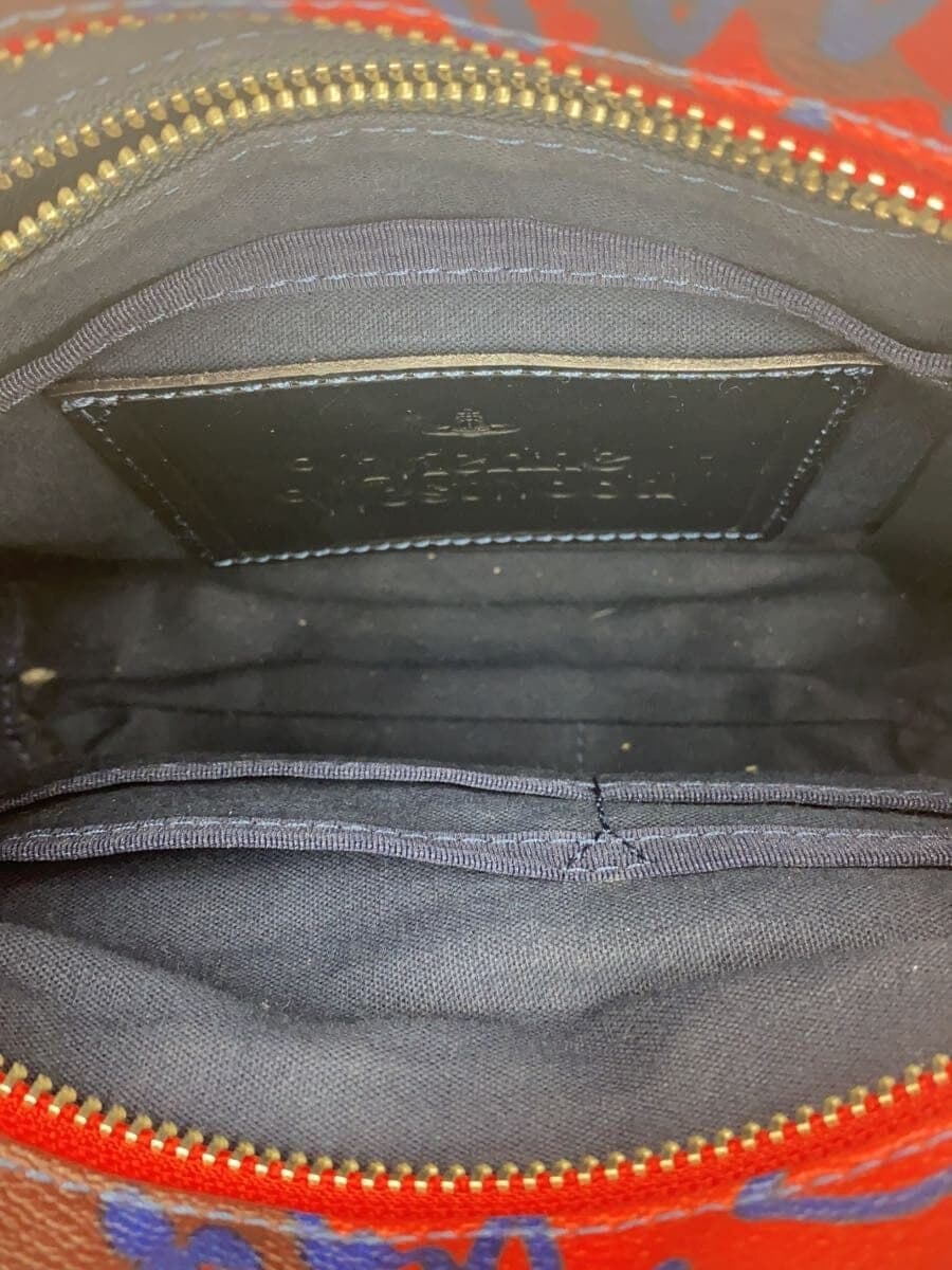 Vivienne Westwood shoulder bag -- RED all-over pattern 6