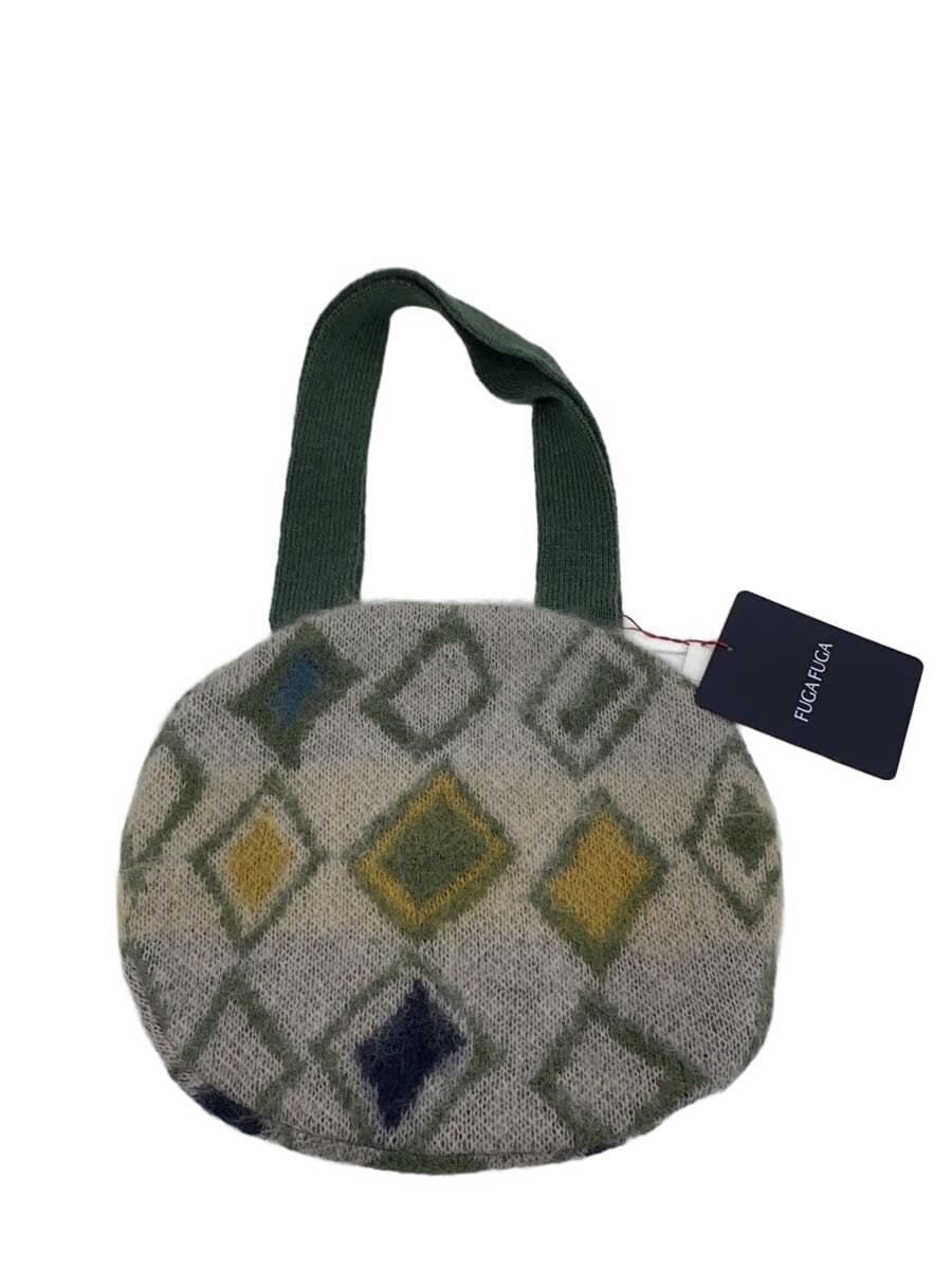 Other Brand FUGAFUGA Mohair Blend Handbag Wool GRN All Over Pattern BCF07624YA-210