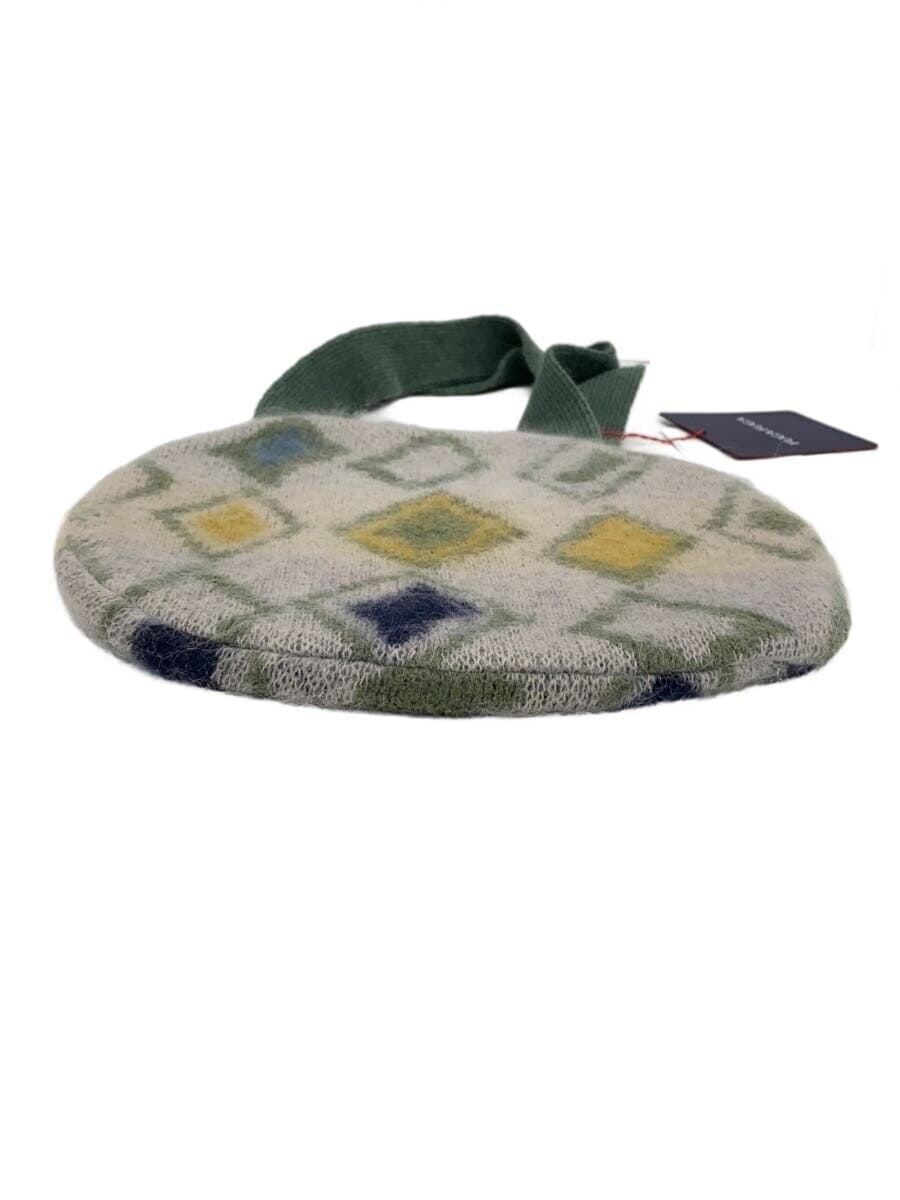 Other Brand FUGAFUGA Mohair Blend Handbag Wool GRN All Over Pattern BCF07624YA-210 3