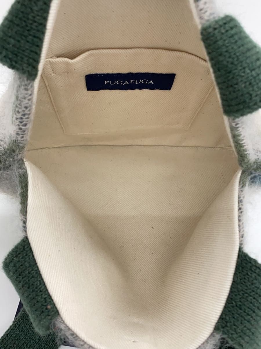 Other Brand FUGAFUGA Mohair Blend Handbag Wool GRN All Over Pattern BCF07624YA-210 4
