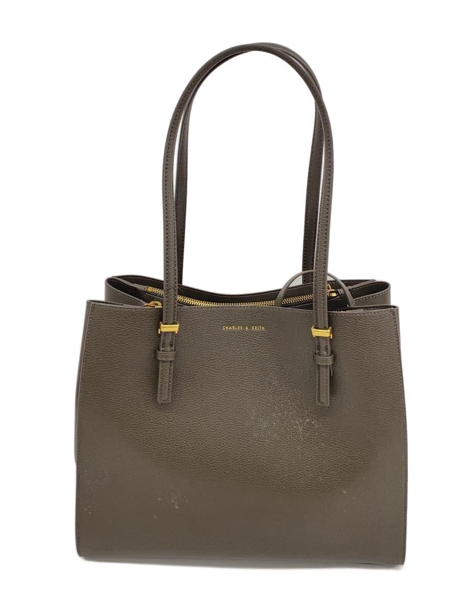 CHARLES&KEITH Tote Bag Leather BRW