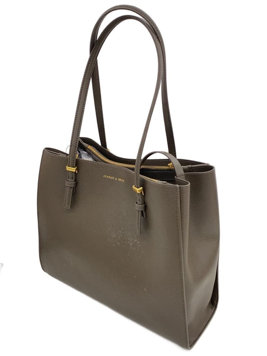 CHARLES&KEITH Tote Bag Leather BRW 2