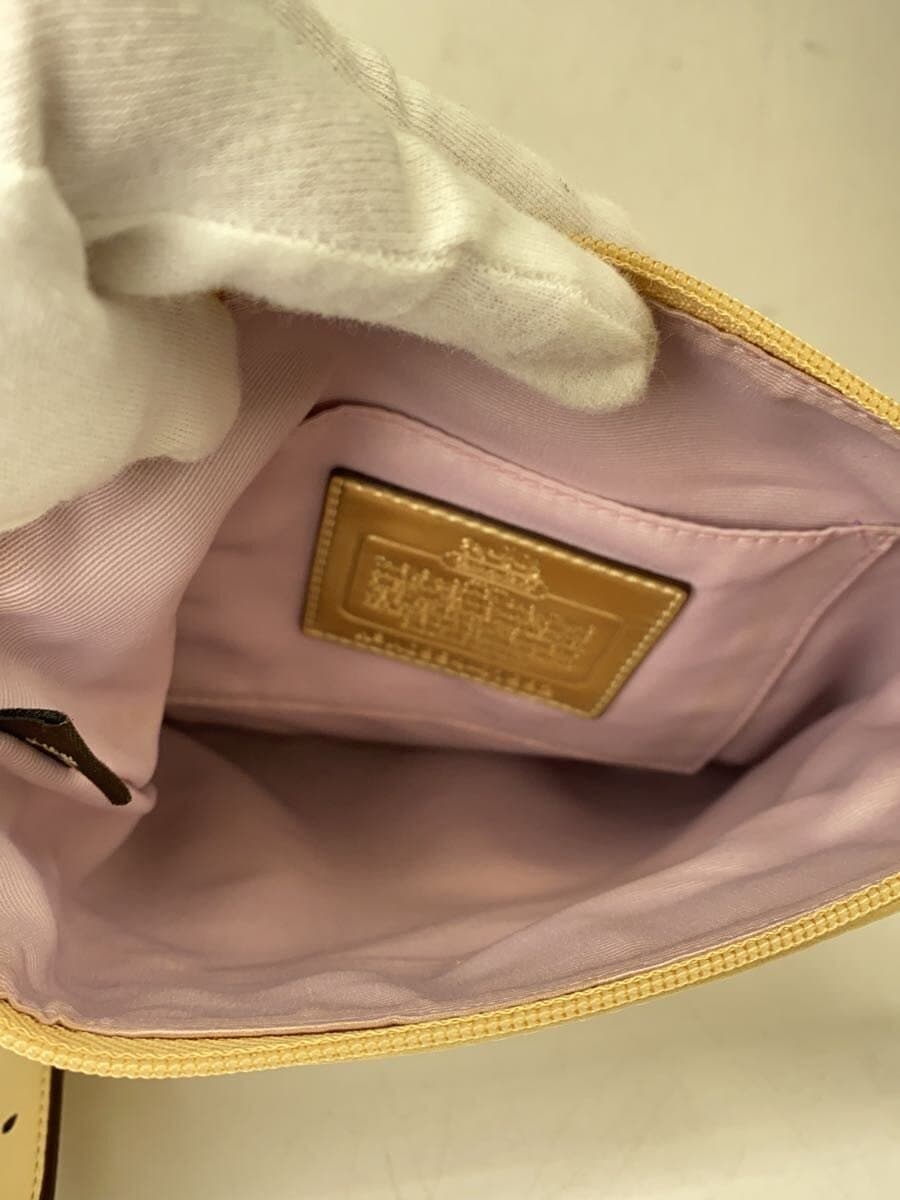 COACH Shoulder Bag_Op Art Canvas BEG All Over Pattern 6