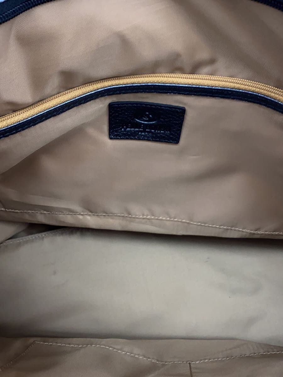 PELLE BORSA Tote Bag Patent Leather BLK 6