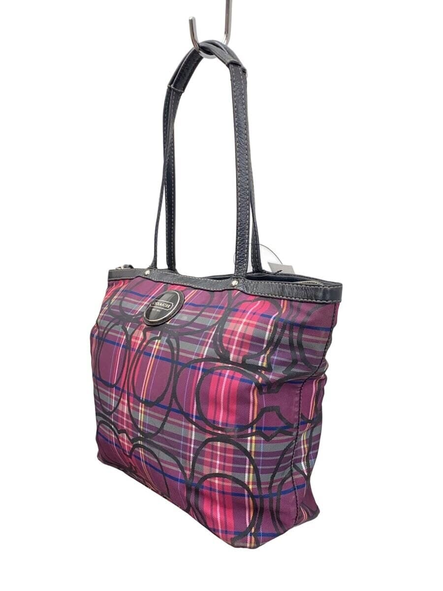 COACH Signature Pattern Tote Bag Nylon PUP All Over Pattern F15229 2