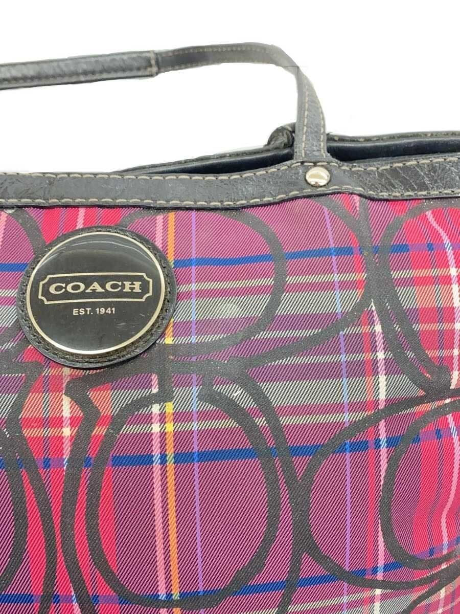 COACH Signature Pattern Tote Bag Nylon PUP All Over Pattern F15229 7