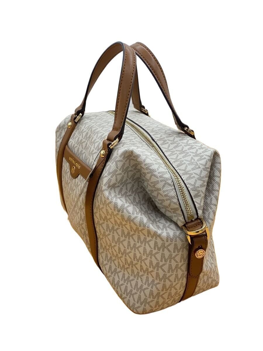 MICHAEL KORS Mini Boston Bag Leather CRM Monogram BA-2102 2