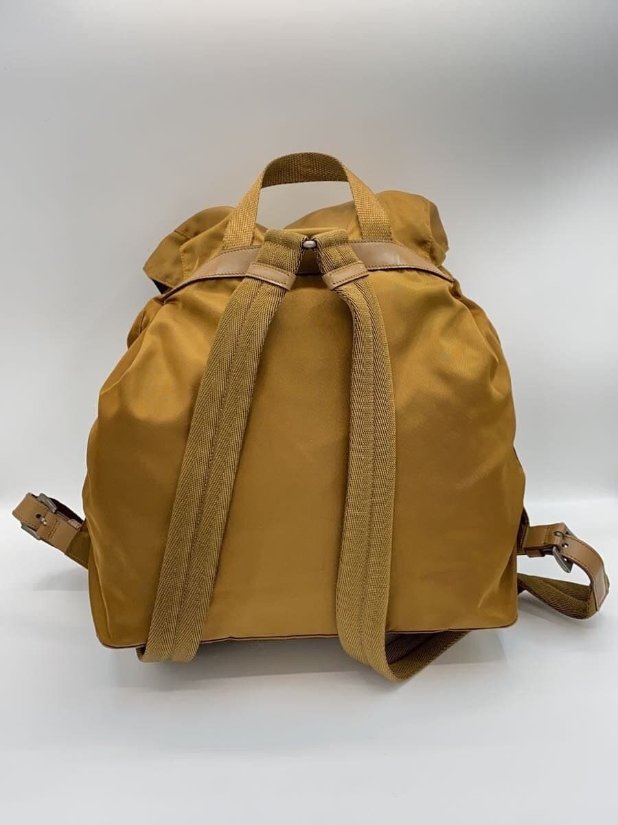 PRADA Triangle Logo Plate Backpack Nylon BRW 3