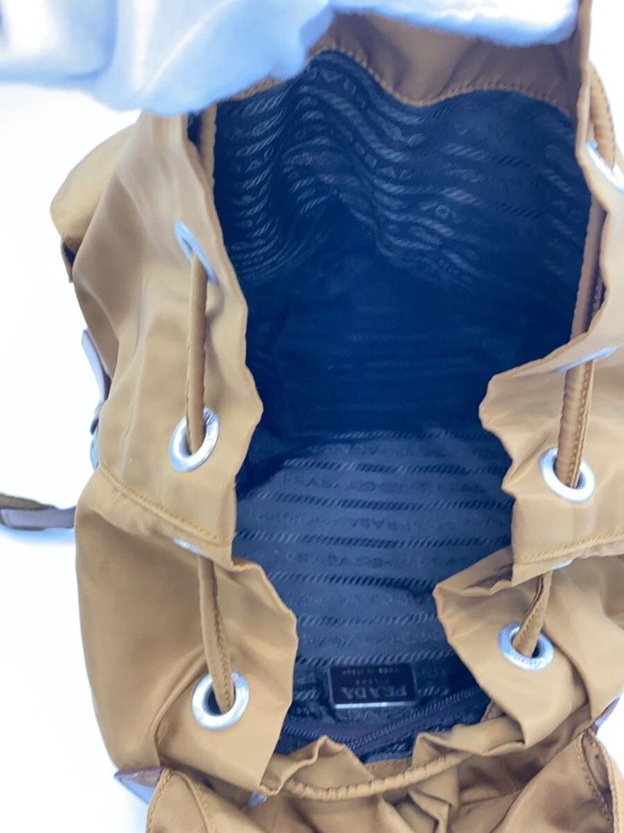 PRADA Triangle Logo Plate Backpack Nylon BRW 6