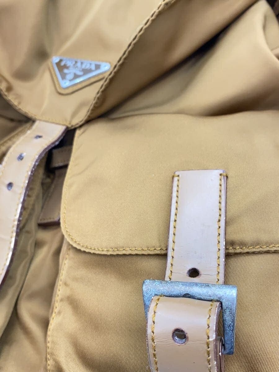PRADA Triangle Logo Plate Backpack Nylon BRW 8