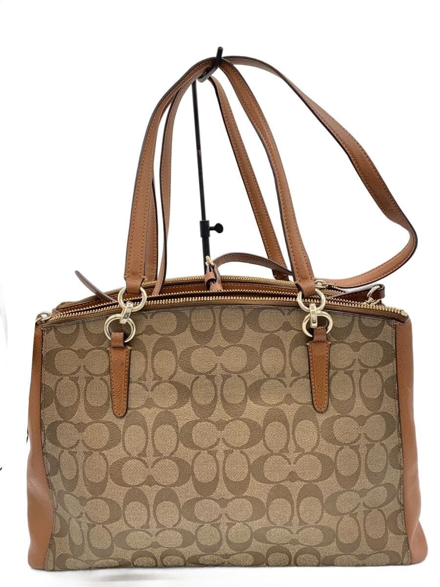 COACH Handbag Signature All Over Pattern PVC BRW All Over Pattern 3