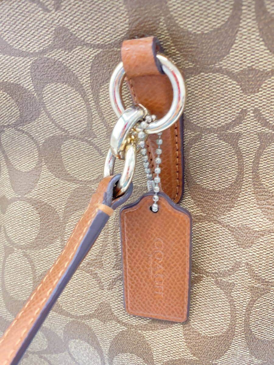 COACH Handbag Signature All Over Pattern PVC BRW All Over Pattern 9