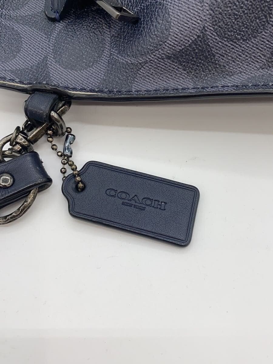 COACH second bag leather NVY all-over pattern F29508 5