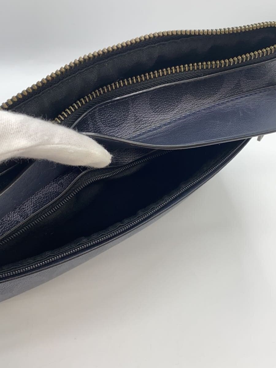 COACH second bag leather NVY all-over pattern F29508 7