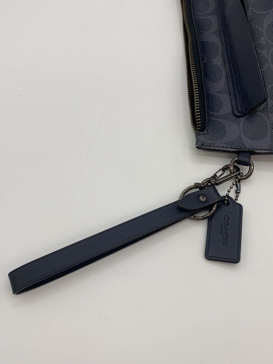 COACH second bag leather NVY all-over pattern F29508 8