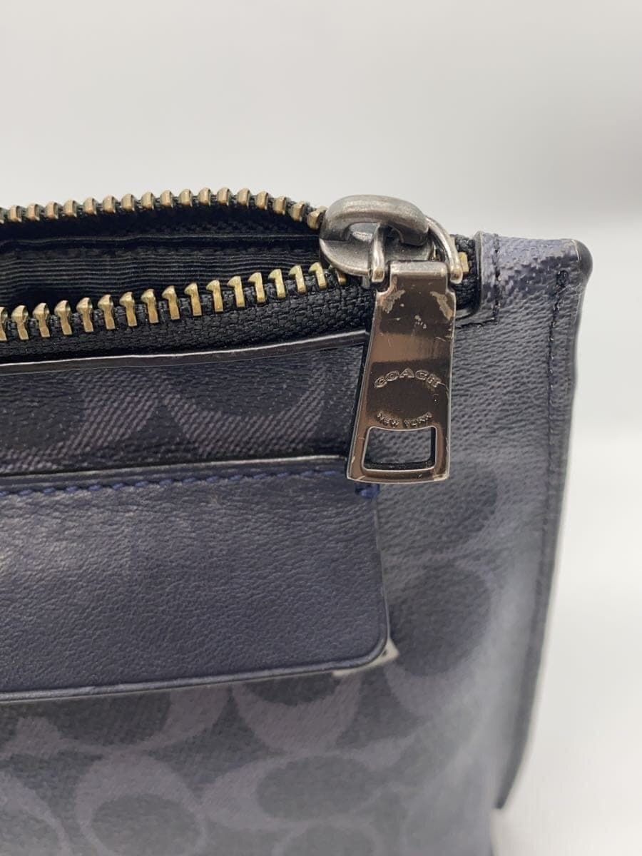 COACH second bag leather NVY all-over pattern F29508 9
