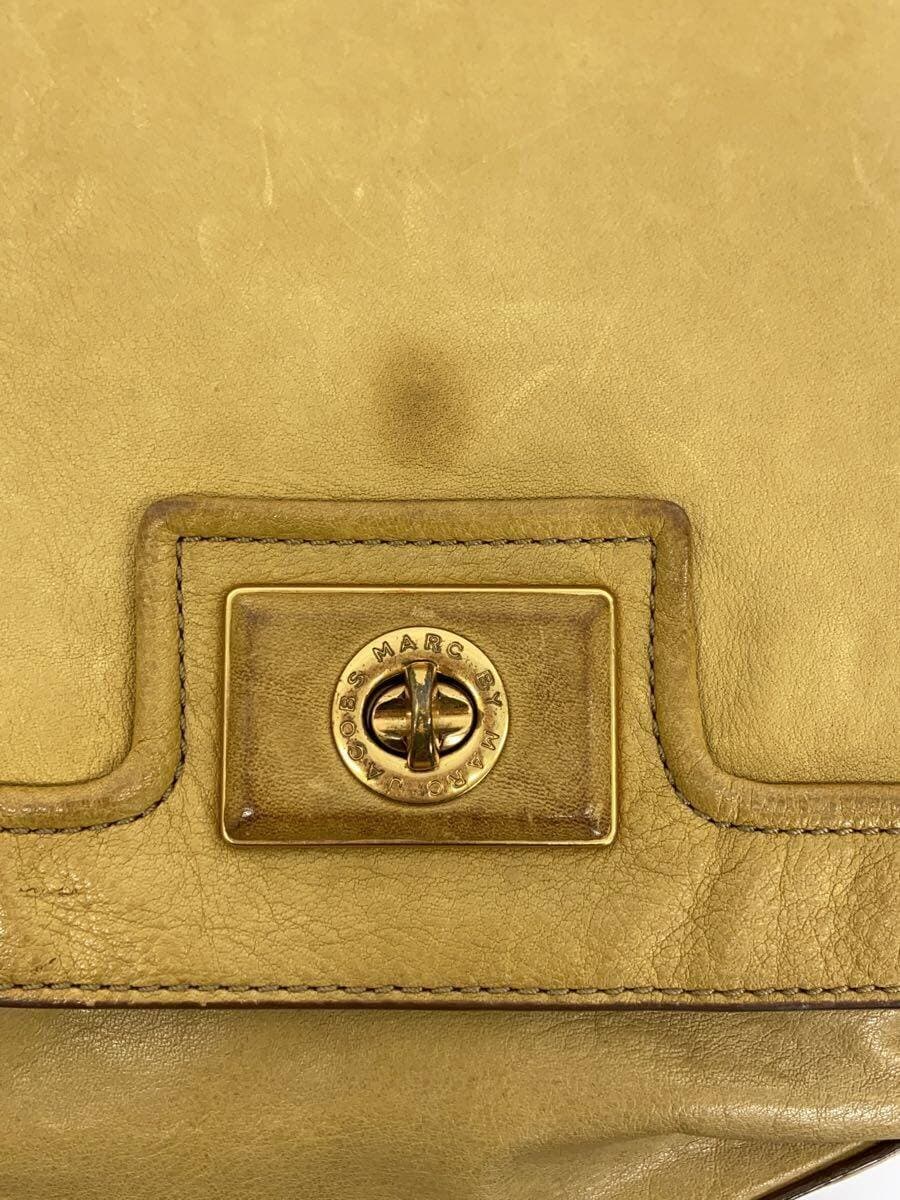 MARC BY MARC JACOBS Shoulder Bag Leather YLW Solid 5