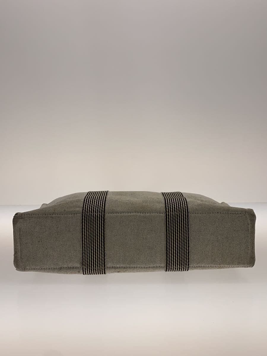 HERMES Tote Bag Canvas GRY 4