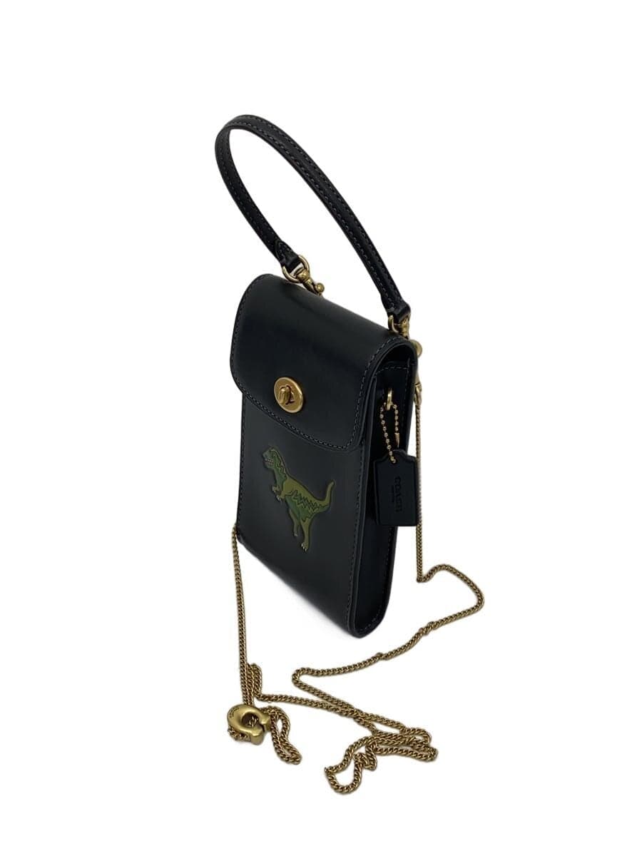 COACH shoulder bag leather black plain J2492-CZ109 2