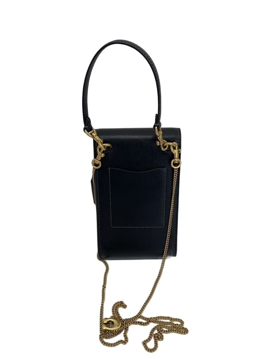 COACH shoulder bag leather black plain J2492-CZ109 3