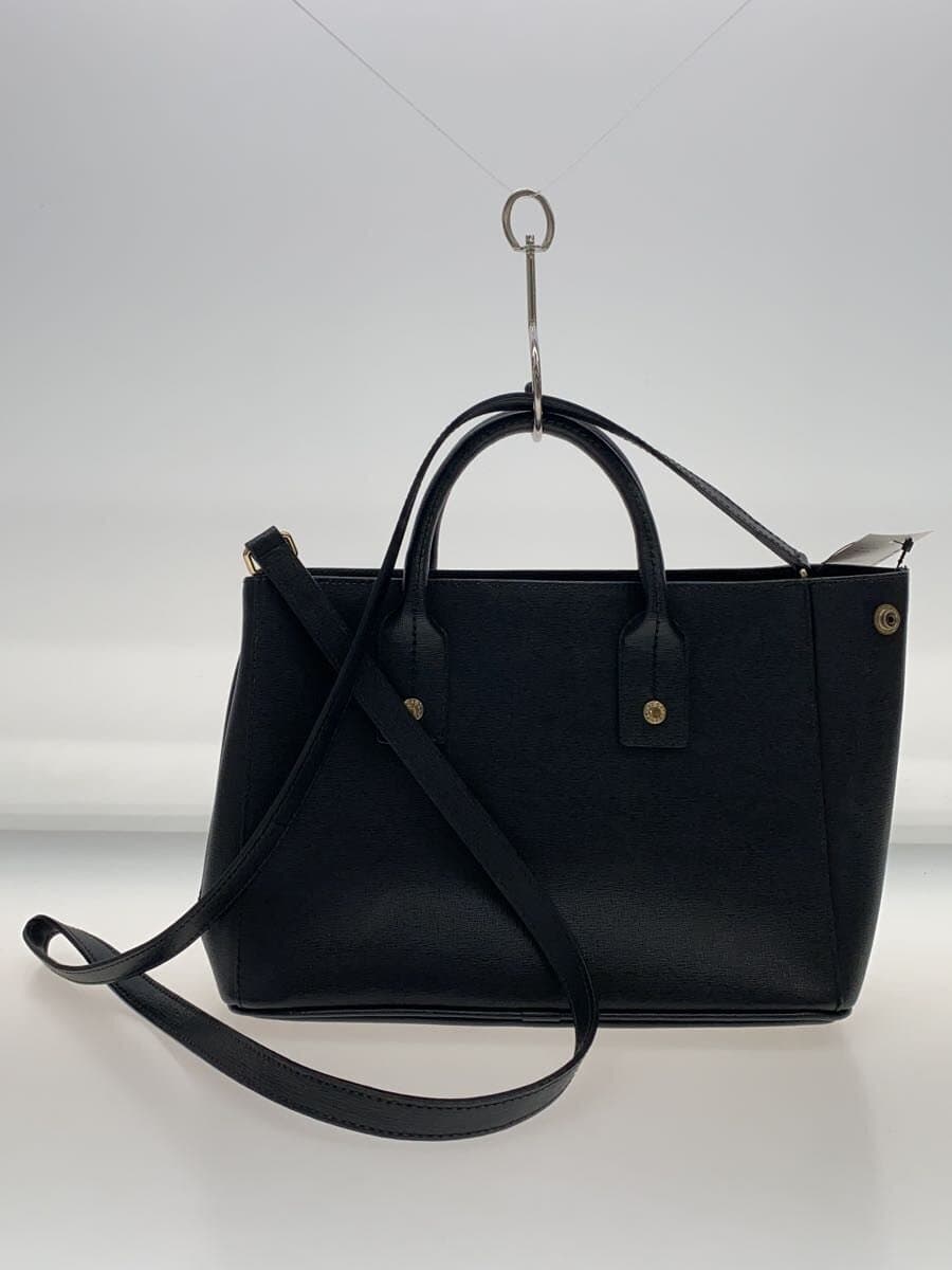FURLA Shoulder Bag Leather BLK 3