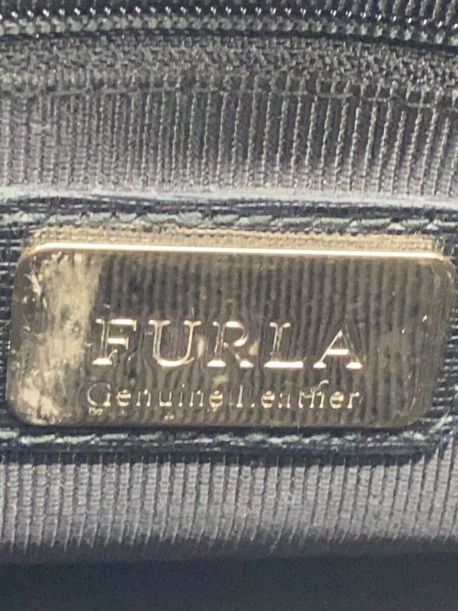 FURLA Shoulder Bag Leather BLK 5